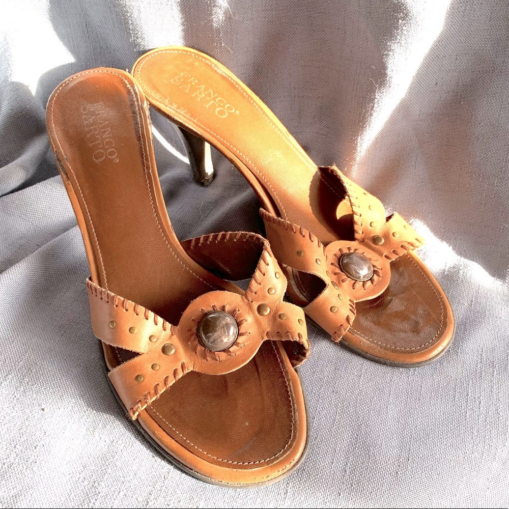 Franco Sarto size 8.5 sexy natural leather sandal